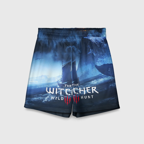 Детские спортивные шорты 3D The Witcher 3:wild hunt, цвет 3D печать