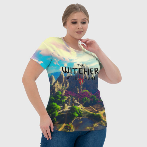 Женская футболка 3D THE WITCHER 3:WILD HUNT, цвет 3D печать - фото 6