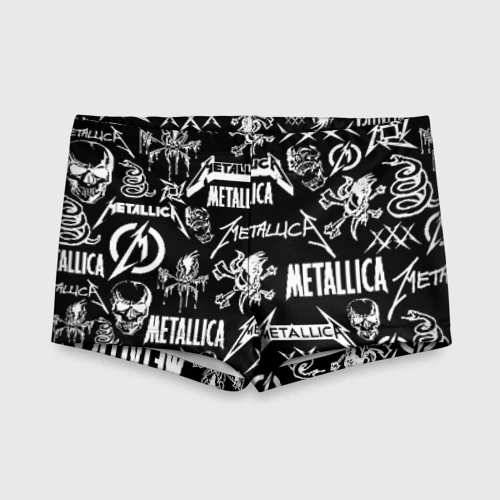 Детские купальные плавки 3D Metallica logobombing