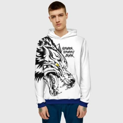 Мужская толстовка 3D Человек человеку волк - фото 2