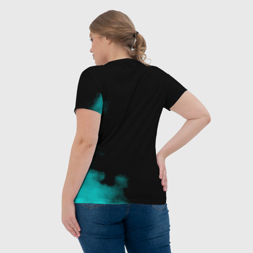 Женская футболка 3D с принтом Сектор Газа, вид сзади #2
