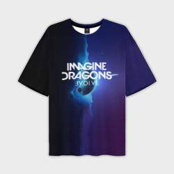 Мужская футболка oversize 3D Imagine dragons