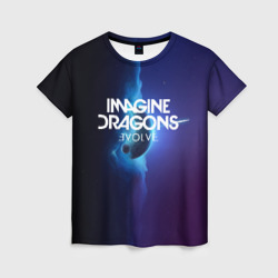 Женская футболка 3D Imagine dragons