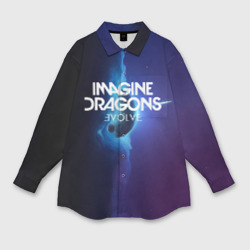 Мужская рубашка oversize 3D Imagine dragons