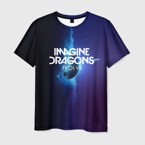 Мужская футболка с принтом Imagine dragons, вид спереди №1