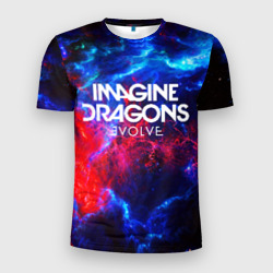 Мужская футболка 3D Slim Imagine dragons