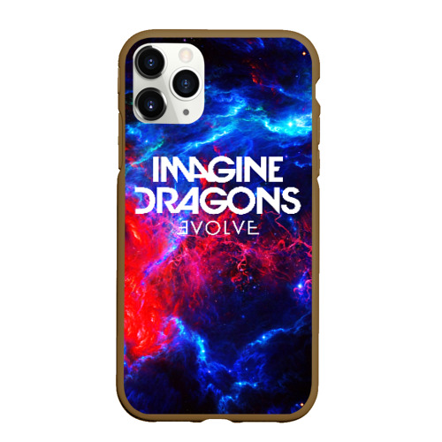 Чехол для iPhone 11 Pro Max матовый Imagine dragons, цвет коричневый