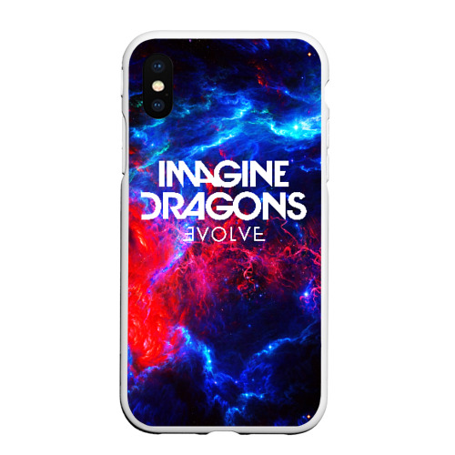 Чехол для iPhone XS Max матовый Imagine dragons, цвет белый