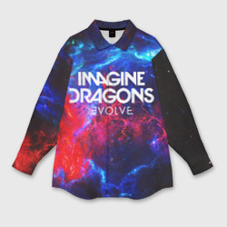 Мужская рубашка oversize 3D Imagine dragons