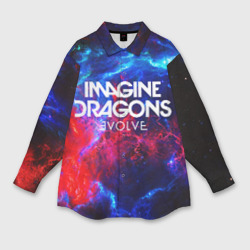 Женская рубашка oversize 3D Imagine dragons