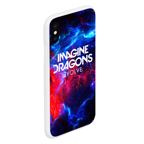 Чехол для iPhone XS Max матовый Imagine dragons, цвет белый - фото 3