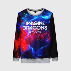 Женский свитшот 3D Imagine dragons