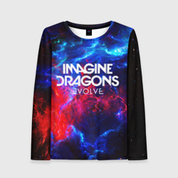 Женский лонгслив 3D Imagine dragons