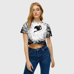 Женская футболка Crop-top 3D Абстракция Фейри Тейл - фото 2