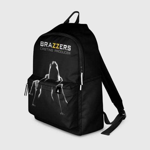 Рюкзак 3D с принтом Brazzers - casting producer, вид спереди #2