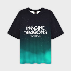 Мужская футболка oversize 3D Imagine dragons