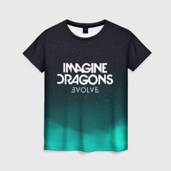 Женская футболка 3D Imagine dragons