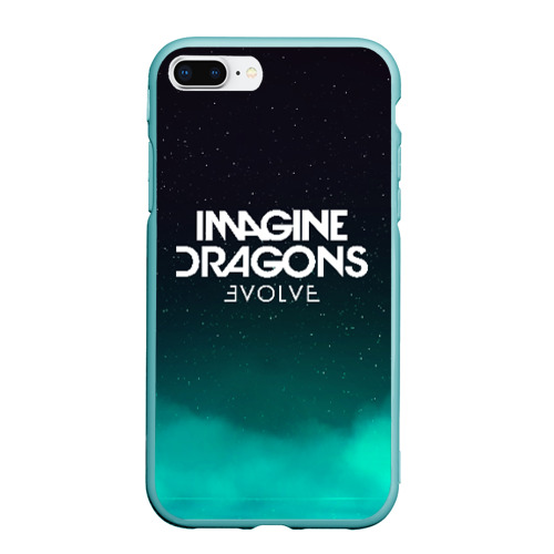 Чехол для iPhone 7Plus/8 Plus матовый Imagine dragons, цвет мятный