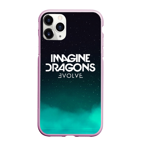Чехол для iPhone 11 Pro Max матовый Imagine dragons, цвет розовый
