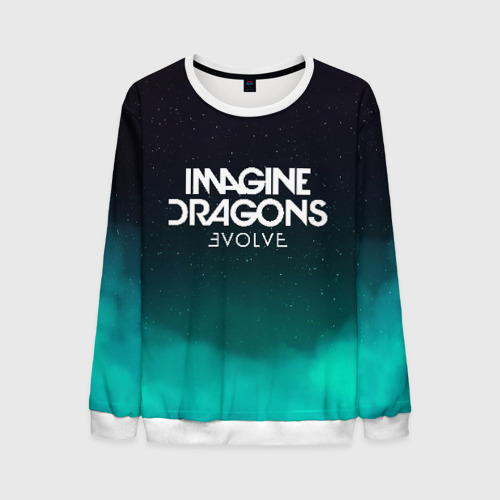 Мужской свитшот 3D Imagine dragons, цвет белый