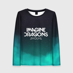 Женский лонгслив 3D Imagine dragons