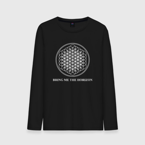 Мужской лонгслив хлопок Bring me the horizon, цвет черный