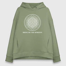 Женское худи Oversize хлопок Bring me the horizon