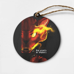 Деревянная игрушка круг Five Nights at Freddy's