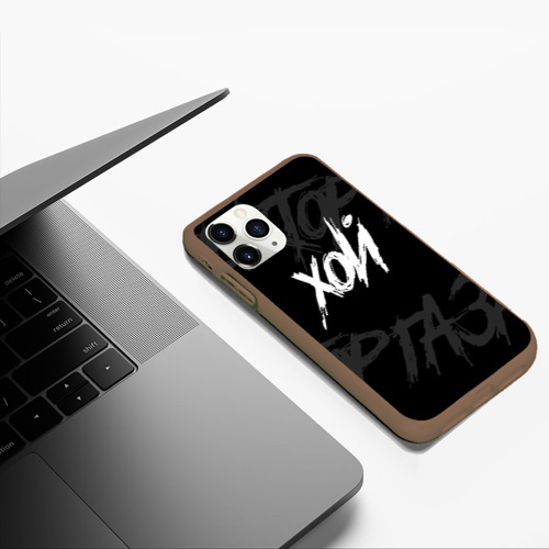Чехол для iPhone 11 Pro Max матовый с принтом Сектор Газа - ХОЙ, фото #5