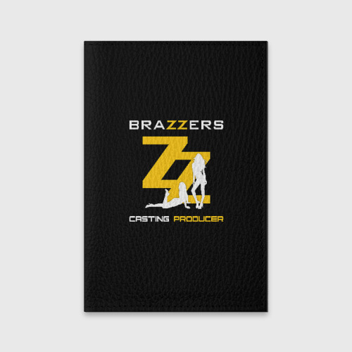 Обложка для паспорта матовая кожа Brazzers Casting-producer, цвет пыльно-розовый