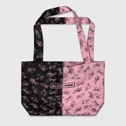 Пляжная сумка 3D Blackpink автографы