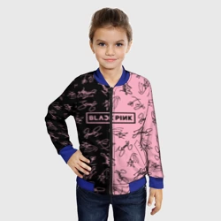 Детский бомбер 3D Blackpink автографы - фото 2