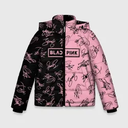 Зимняя куртка для мальчиков 3D Blackpink автографы