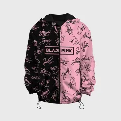 Детская куртка 3D Blackpink автографы