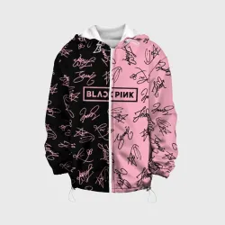 Детская куртка 3D Blackpink автографы