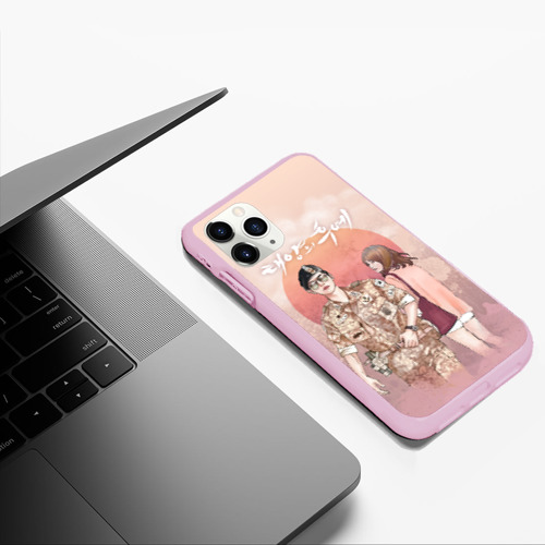 Чехол для iPhone 11 Pro Max матовый Descendants of the Sun, цвет розовый - фото 5