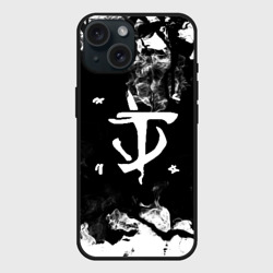 Чехол силиконовый для Apple iPhone 15 матовый Doom the crucible