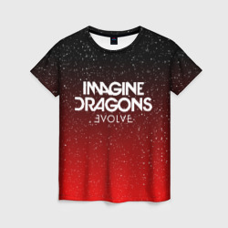 Женская футболка 3D Imagine dragons