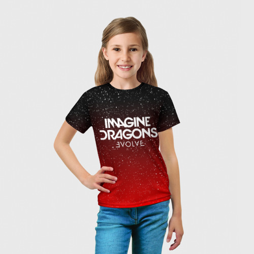 Детская футболка 3D Imagine dragons, цвет 3D печать - фото 5