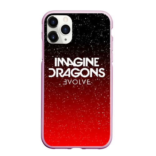 Чехол для iPhone 11 Pro Max матовый Imagine dragons, цвет розовый