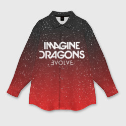 Мужская рубашка oversize 3D Imagine dragons