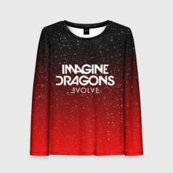 Женский лонгслив 3D Imagine dragons