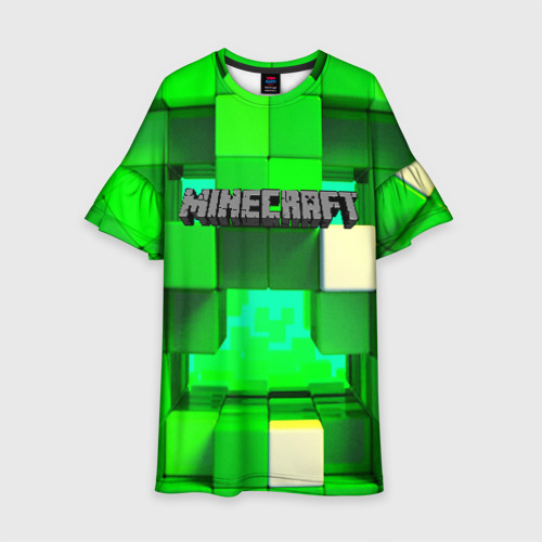 Детское платье 3D Minecraft, цвет 3D печать