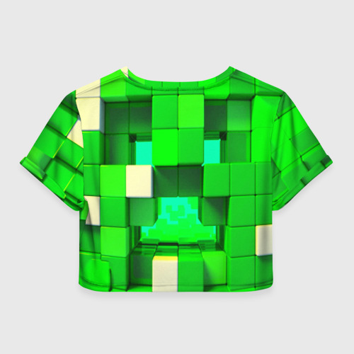 Женская футболка Crop-top 3D Minecraft, цвет 3D печать - фото 2