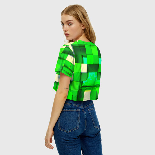 Женская футболка Crop-top 3D Minecraft - фото 5