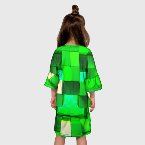 Детское платье 3D Minecraft, цвет 3D печать - фото 5