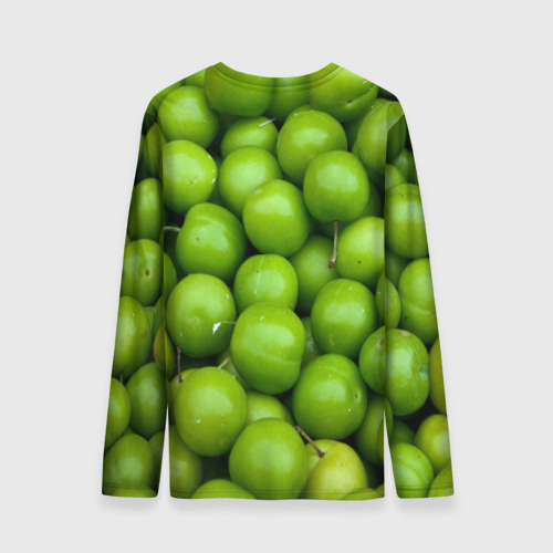 Мужской лонгслив 3D Зелёные яблоки, цвет 3D печать - фото 2