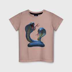 Детская футболка хлопок Пара змей