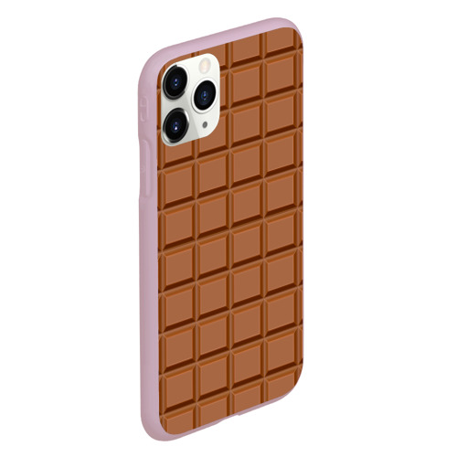 Чехол для iPhone 11 Pro матовый Плитка Шоколада, цвет розовый - фото 3