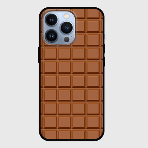 Чехол для iPhone 13 Pro Плитка Шоколада, цвет черный